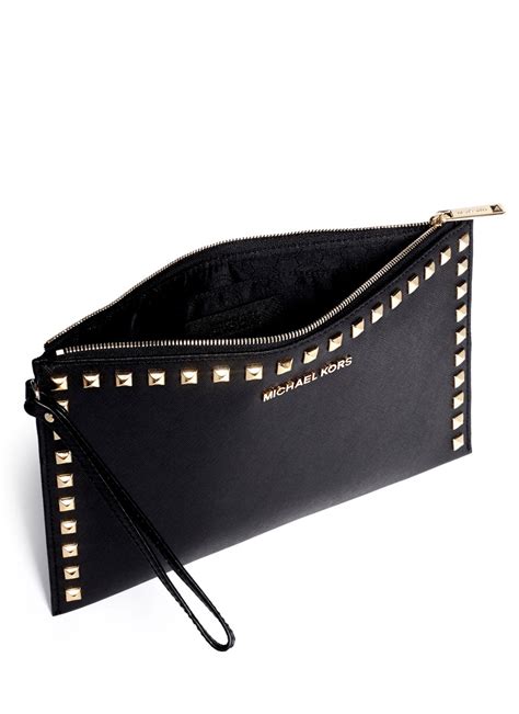 michael kors clutch taschen|michael kors studded clutch.